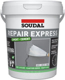 Soudal Premium Express Ready Mix Cement Repair  Filler Tube Tub Grey/ Beige