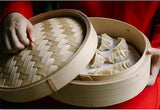 Handmade Chinese Bamboo Steamer Cooker Lid 2 Layer Tier - 10 inch 25cm