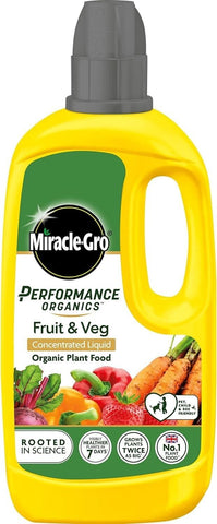 MIRACLE-GRO FERTILISER PLANT FOOD ALL PURPOSE FRUIT VEGETABLE PLANT FEED 1L