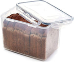 Lock And Lock Clear Plastic Food Storage Container Set Cake Lunch Box Cereal