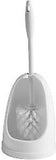 SupaHome Plastic Open Enclosed Toilet Brush With Holder Set Bathroom Home White