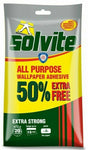 Solvite All Purpose Extra Strong Adhesive Wallpaper Paste 7.5-15 Rolls Easy Mix