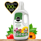 Miracle-Gro Grow All Purpose Liquid Plant Food Feed Concentrated Fertiliser 1L