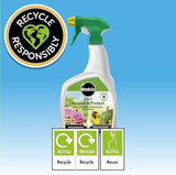 Miracle-Gro Plant Food Rose Shrub & Fungus Control 2 In 1 Nourish Protect 800ml