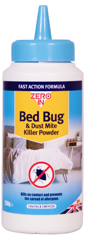 Zero In Bed Bug Killer Crawling Insect Dust Mite Poison Treatment Powder