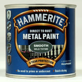 Hammerite Metal Paint Smooth Hammered Satin Direct To Rust All Colours 250ml