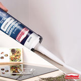 UniBond AntiMould Waterproof Sanitary Kitchen Bathroom Sealant White Translucent