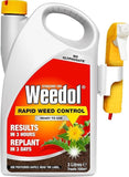 Weedol Rapid WeedKiller Weed Control Ready To Use Treats 100m2 Manual Spray 3L