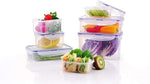 Lock And Lock Clear Plastic Food Storage Container Set Cake Lunch Box Cereal