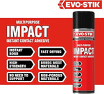 Evo Stick High Strength Impact Spray Contact Adhesive Multi Purpose Glue 500ml