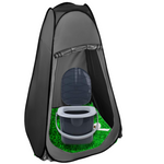 Portable Toilet Bucket Camping WC Festival Travel Detachable Seat Lid 15.5L