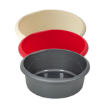 Round Washing Up Bowl Sink Basin With Raised Feet Water Flow Plastic Bowl 7.7L