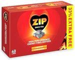 ZIP High Performance Firelighters for Open Fire Stoves BBQ & KasaBona Matches