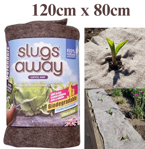 Defenders Slugs Away Wool Mat Keep Slug & Snails Away From Plants 120x80 cm