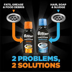 Buster Bathroom Kitchen Plughole Sink Drain Unblocker Dissolves Hair Sludge