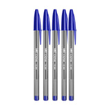 BIC Cristal Medium BallPoint Pens Smudge-free 1.0MM Biros Blue Pen Office