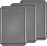 KasaBona Premium Bakeware Non Stick Baking Roasting Cooking Oven Trays - Suitable for All Types of Conventional Ovens 3 Piece Set (Small,Medium,Large)