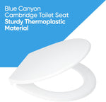 Soft Close Toilet Seat Bathroom D Shape WC Heavy Duty Seat One Button Release