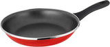 Non-Stick Coating Frying Pan Omelette Pan All Stoves Compatible Aluminum Kitchen Cookware 28cm Red Scratch Resistant