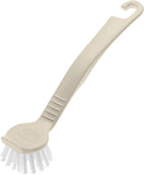 Addis Round Pot Dish Brush Washing Up Multi Clean Kitchen Tool Linen 5x4x21cm