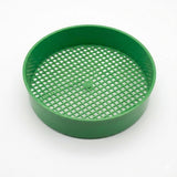 Round Potting Sieve 16.5cm – Garden Soil Sifter for Compost, Sand & Potting Mix, Durable Gardening Mesh Sieve for Planting and Seed Preparation - Green