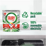 Fairry All-in-One Platinum Plus 77pk - Lemon - Fairry Platinum Plus Dishwasher Capsules With Three Liquid Chambers Dissolve Fast