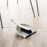 Addis Dustpan & Soft Brush Set – Linen Cream | Compact Cleaning Set