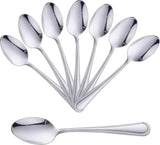 Basiks Stainless Steel Tablespoons Kitchen Cutlery Dining Tableware Pack Of 8