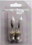 Premier RF7 2 X Spare Christmas Candle Flicker Bulb Lamp Clear New