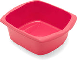 Addis Large Washing Up Bowl 9.5L Capacity, Pomegranate – Durable Plastic Kitchen Sink Bowl, Spacious Dishwashing Basin for Cleaning Dishes & Food Prep