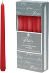 Price's Candles - Red Dinner Candles - 10 Pack - Unscented - Slow Burning Candle