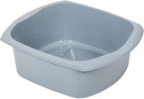 Addis Made from Recycled Plastic Large Rectangular Washing Up Bowl, 9.5 Litre, Light Grey