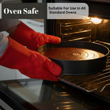 Non Stick Round Cake Tin 10 Inch – Carbon Steel Round Baking Pan for Layer Cakes,Birthday,Weddings, Sponge, Cheesecake & Dessert Baking, Durable Non-Stick Oven Cake Tray