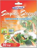 Sealapack Orange Simple Microwave Steam Cook Bags, Plastic 30 Pack