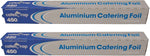 Caterwrap Catering Aluminium Foil Roll 450x75 - Tin Foil for Cooking, Baking, Grilling, BBQ, Roasting | Food Wrapping, Storage | Keep Food Fresh & Hot