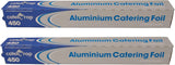 Caterwrap Catering Aluminium Foil Roll 450x75 - Tin Foil for Cooking, Baking, Grilling, BBQ, Roasting | Food Wrapping, Storage | Keep Food Fresh & Hot