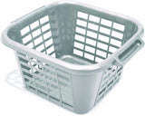 Plastic Laundry Basket Hamper Washing Clothes Storage Bin 24L Addis Metallic