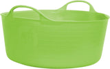 Tubtrugs 15L Small Shallow Flexible Tub – Pistachio | Multi-Purpose Garden & Storage Tub | Durable Carry Bucket