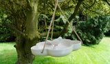 Earthy Sustainable Hanging Bamboo Bird Bath