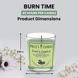 Price's Scented Chef's Room Candle In Glass Jar Eliminates Odours Room Scenter
