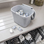Addis Kitchen Caddy Black, Metallic, White /Grey - For Everyday Kitchen Food Waste Compost Caddy Bin Made With  Recycled Materials