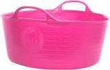 Flexible TubTrug Shallow 15L Flexi Tub Trugs Horse Feeding Bucket - Pink