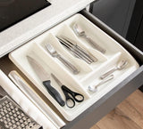 Addis Large Kitchen Cutlery Drawer Utensil Organiser Storage Tray Plastic