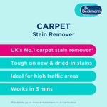 Dr.Beckmann Carpet Stain Remover with Cleaning Applicator Brush Dried Stain Works in 3 mins 650 ml