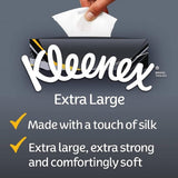 Kleenex Extra Large 90 Tissues Comfortingly Soft and Strong Pack of 1-12