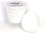 Caroline Plain White Muffin Cake Cases Tub of 50 Large  – White Paper Muffin Cases for Baking, Perfect White Cupcake Cases, Ideal Mini Muffin Cases for Cupcakes