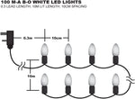 Premier 100 LED Timelights Battery Operated 10m Multi-Action String Christmas Tree Lights – Available in Multiple Colors & Cables