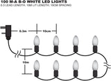 Premier 100 LED Timelights Battery Operated 10m Multi-Action String Christmas Tree Lights – Available in Multiple Colors & Cables