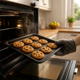 KasaBona Premium Bakeware Non Stick Baking Roasting Cooking Oven Trays - Suitable for All Types of Conventional Ovens 3 Piece Set (Small,Medium,Large)