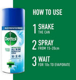 Dettol Crisp Linen Disinfectant Spray  300ml Fresh Shoe Disinfectant Spray, Sofa Cleaner,Antibacterial, Disinfectant,Sprays and Liquids,Household Cleaners